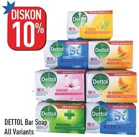 Promo Harga Dettol Bar Soap All Variants 65 gr - Hypermart
