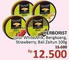 Promo Harga HERBORIST Lulur Tradisional Bali White Milk, Bengkoang, Strawberry, Bali Zaitun 100 gr - Alfamidi