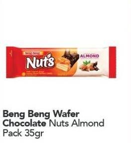 Promo Harga BENG-BENG Wafer Nuts Almond 35 gr - Carrefour