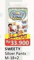 Promo Harga Sweety Silver Pants M18+2 20 pcs - Alfamart