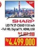 Promo Harga SHARP 2T-C50AD1i Full-HD 50"  - Hypermart