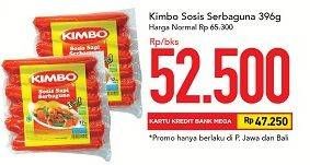 Promo Harga KIMBO Sosis Sapi Serbaguna 396 gr - Carrefour