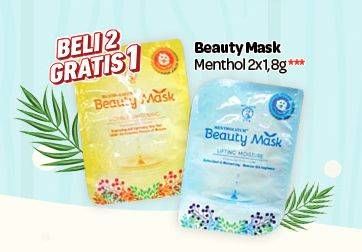 Promo Harga BEAUTY Mask Menthol per 2 sachet 1 gr - Carrefour
