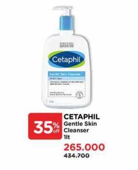 Promo Harga Cetaphil Gentle Skin Cleanser 1000 ml - Watsons