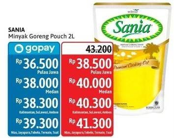 Promo Harga Sania Minyak Goreng 2000 ml - Alfamidi