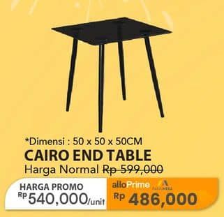 Promo Harga Transliving Cairo End Table  50 X 50 X 50 Cm  - Carrefour