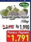 Promo Harga SUNPRIDE Jambu Crystal per 100 gr - Hypermart