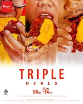 Promo Harga Triple Deals  - Richeese Factory