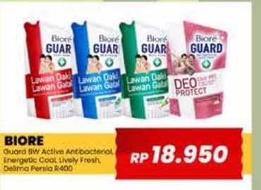 Promo Harga Biore Guard Body Foam Energetic Cool, Lively Refresh, Active Antibacterial, Deo Protect Tawas Delima 400 ml - Yogya