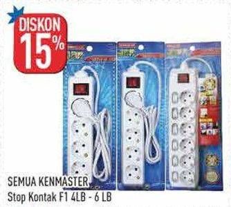 Promo Harga Kenmaster Stop Kontak 4 Lubang, 6 Lubang  - Hypermart