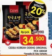 Cedea Korean Style Odeng 480 gr Diskon 23%, Harga Promo Rp34.500, Harga Normal Rp44.900, Toko Tertentu