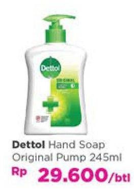 Promo Harga DETTOL Hand Wash Anti Bakteri Original 245 ml - Carrefour
