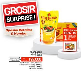 Promo Harga Rose Brand Minyak Goreng 1000 ml - Lotte Grosir