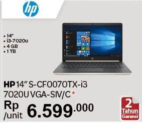 Promo Harga HP Notebook 14s-CF0070TX  - Carrefour