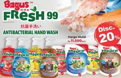 Promo Harga BAGUS Hand Wash Pump 400 ml - Carrefour