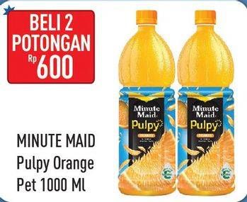 Promo Harga MINUTE MAID Juice Pulpy per 2 botol 1000 ml - Hypermart