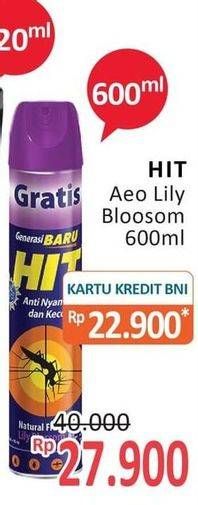 Promo Harga HIT Aerosol Lilly Blossom 600 ml - Alfamidi