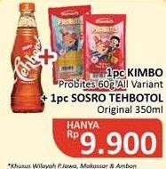 Promo Harga KIMBO Probites + SOSRO Teh Botol Original  - Alfamidi