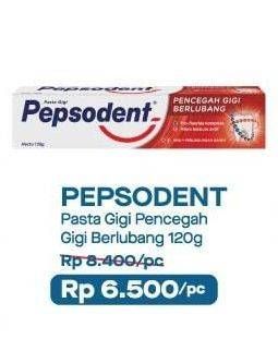 Promo Harga PEPSODENT Pasta Gigi Pencegah Gigi Berlubang White 120 gr - Alfamart