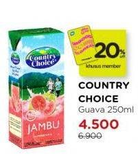 Promo Harga Country Choice Jus Buah Jambu 250 ml - Watsons