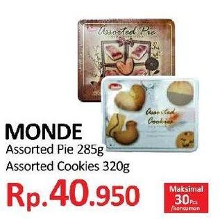 Promo Harga MONDE Assorted Pie 285 g/Assorted Cookie 320 g  - Yogya