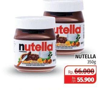 Promo Harga NUTELLA Jam Spread Chocolate Hazelnut 350 gr - Lotte Grosir