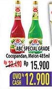 Promo Harga ABC Syrup Special Grade Melon, Coco Pandan 485 ml - Hypermart