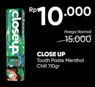 Promo Harga CLOSE UP Pasta Gigi Deep Action Menthol Fresh 110 gr - Guardian