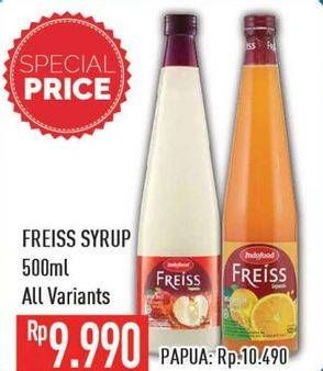 Promo Harga FREISS Syrup All Variants 500 ml - Hypermart