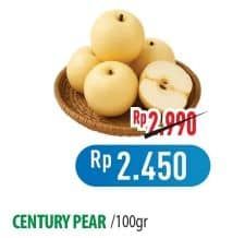 Promo Harga Pear Century per 100 gr - Hypermart