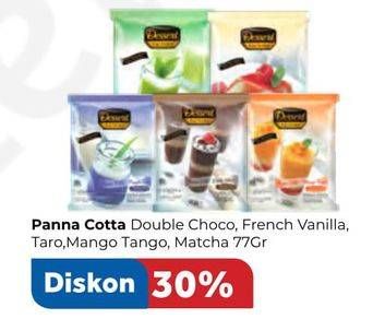 Promo Harga DESSERT FACTORY Panna Cotta Double Choco, French Vanila, Taro, Mango Tango, Matcha 77 gr - Carrefour
