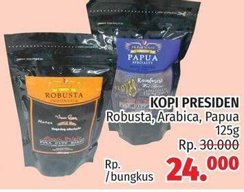 Promo Harga Kopi Presiden Papua Speciallity 125 gr - LotteMart