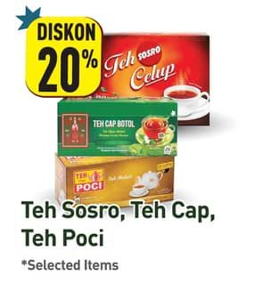 Promo Harga Sosro/Cap Botol/Poci Teh  - Hypermart