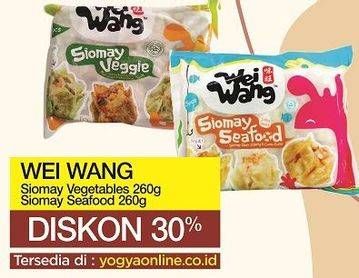 Promo Harga WEIWANG Siomay Seafood, Vegie 15 pcs - Yogya