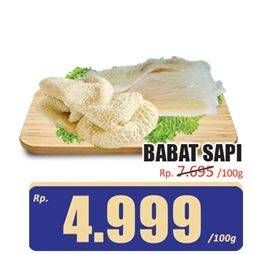 Promo Harga Sapi Babat per 100 gr - Hari Hari