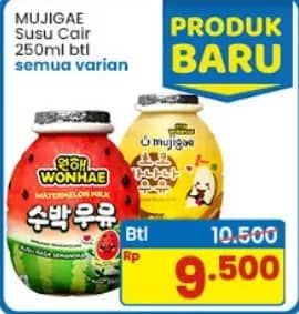 Promo Harga Mujigae Susu Cair All Variants 250 ml - Indomaret