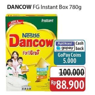 Promo Harga Dancow FortiGro Susu Bubuk Instant 800 gr - Alfamidi