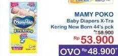 Promo Harga Mamy Poko Perekat Xtra Kering NB-S44 44 pcs - Indomaret