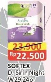 Promo Harga Softex Daun Sirih 29cm 24 pcs - Alfamart