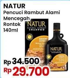 Promo Harga Natur Shampoo Ginseng Extract Anti Hair Fall 140 ml - Indomaret