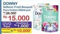Promo Harga Downy Premium Parfum Fresh Bouquet, Pure Cotton Love 550 ml - Indomaret