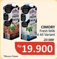 Promo Harga CIMORY Fresh Milk All Variants 950 ml - Alfamidi