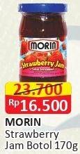 Promo Harga MORIN Jam Strawberry 170 gr - Alfamart