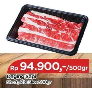 Promo Harga Beef Short Plate Slice 500 gr - TIP TOP