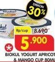 Promo Harga BIOKUL Set Yogurt Aprikot, Mangga 80 ml - Superindo