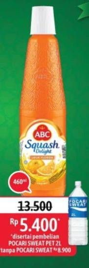 Promo Harga ABC Syrup Squash Delight Jeruk Florida 460 ml - Alfamidi