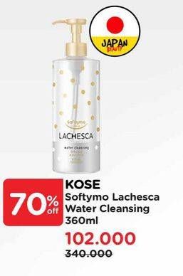 Promo Harga Softymo Lachesa Water Cleansing 360 ml - Watsons