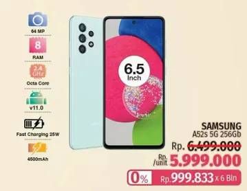 Promo Harga SAMSUNG Galaxy A52s 5G  - LotteMart