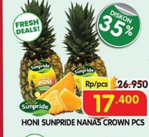 Promo Harga Sunpride Nanas Honi Crown  - Superindo