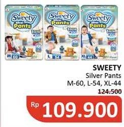 Promo Harga Sweety Silver Pants L54, M60, XL44 44 pcs - Alfamidi